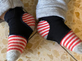 מגני גרביים לתינוק - צבע שחור